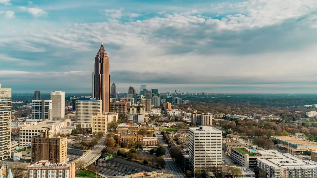 Downtown Atlanta seen from above