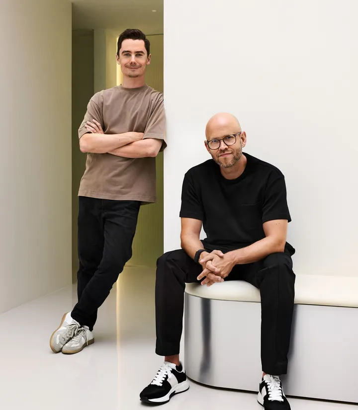Neko Health founders Hjalmar Nilsonne and Daniel Ek.